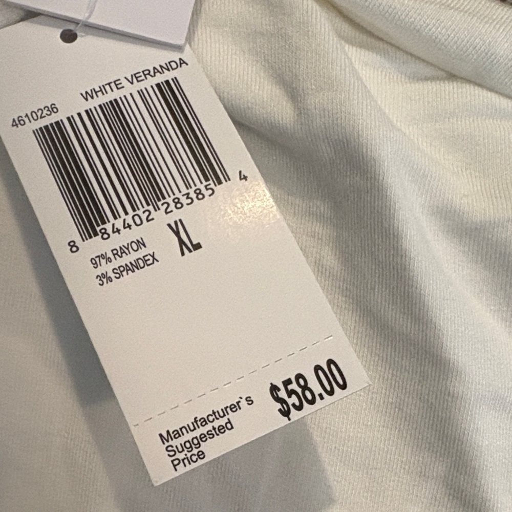 Workshop Republic Clothing white Hoodie Sweatshirt NWT - Picture 7 of 8